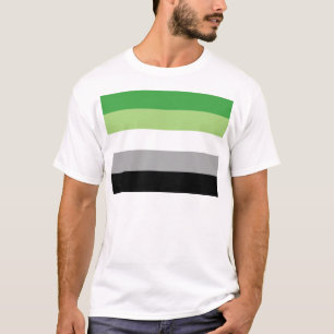 Aromantische vlag t-shirt