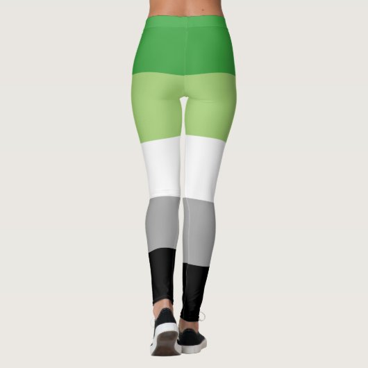 Aromantische Vlaggen Leggings (Achterkant)