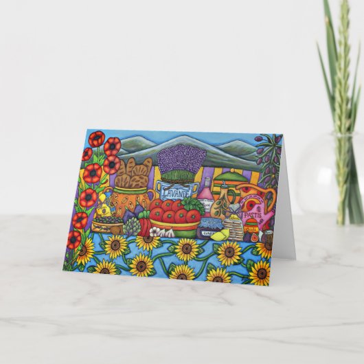 Aroma's van het Wenskaart van de Provence door Kaart (Voorkant)