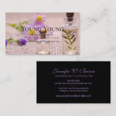 Aromatherapeutisch essentiële oliën voor de gezond visitekaartje (Voorkant / Achterkant)