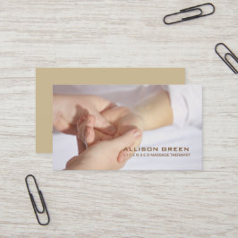 Aromatherapie Acupressure Massage therapeut Visitekaartje
