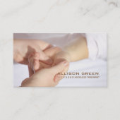 Aromatherapie Acupressure Massage therapeut Visitekaartje (Voorkant)