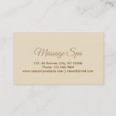Aromatherapie Acupressure Massage therapeut Visitekaartje (Achterkant)