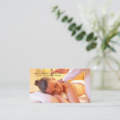 Aromatherapie Acupressure Reiki Massage therapeut Visitekaartje (Staand voorkant)