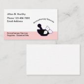 Aromatherapie en etherische oliën visitekaartje (Voorkant / Achterkant)