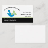 Aromatherapie en etherische oliën visitekaartje (Voorkant / Achterkant)