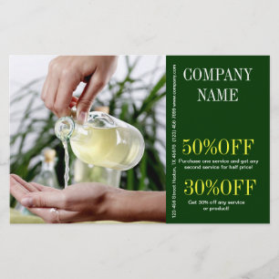 Aromatherapie Essential Oil misselijkheid massage Flyer