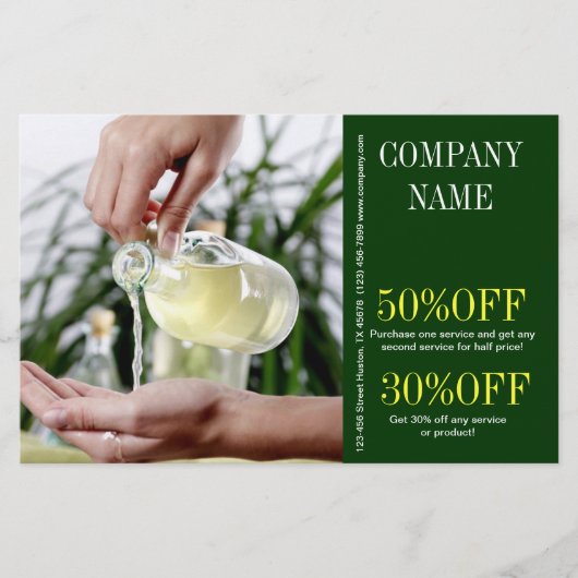 Aromatherapie Essential Oil misselijkheid massage Flyer (Voorkant)