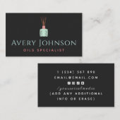 Aromatherapie Essentiële Olie Diffuser Sociale Med Visitekaartje (Voorkant / Achterkant)