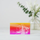 *~* Aromatherapie Essentiële oliën Fleshand Visitekaartje (Staand voorkant)