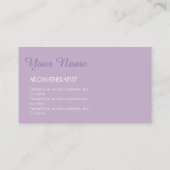 Aromatherapie Lavender Oil Bottle Visitekaartjes (Achterkant)