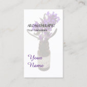 Aromatherapie Lavender Oil Bottle Visitekaartjes (Voorkant)