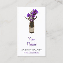 Aromatherapie Lavender Oil Bottle Visitekaartjes