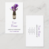 Aromatherapie Lavender Oil Bottle Visitekaartjes (Voorkant / Achterkant)