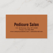 Aromatherapie Manicurist Pedicure Salon Visitekaartje (Achterkant)