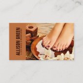 Aromatherapie Manicurist Pedicure Salon Visitekaartje (Voorkant)