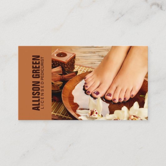 Aromatherapie Manicurist Pedicure Salon Visitekaartje (Voorkant)
