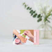 Aromatherapie Manicurist Pedicure Salon Visitekaartje (Staand voorkant)
