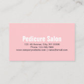 Aromatherapie Manicurist Pedicure Salon Visitekaartje (Achterkant)