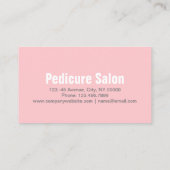 Aromatherapie Manicurist Pedicure Salon Visitekaartje (Achterkant)