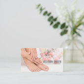 Aromatherapie Manicurist Pedicure Salon Visitekaartje (Staand voorkant)