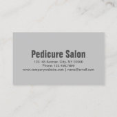 Aromatherapie Manicurist Pedicure Salon Visitekaartje (Achterkant)