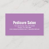 Aromatherapie Manicurist Pedicure Salon Visitekaartje (Achterkant)