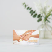 Aromatherapie Manicurist Pedicure Salon Visitekaartje (Staand voorkant)
