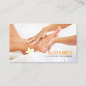 Aromatherapie Manicurist Pedicure Salon Visitekaartje (Voorkant)