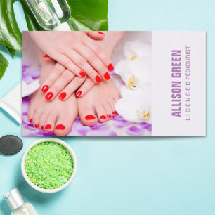 Aromatherapie Manicurist Pedicure Salon Visitekaartje