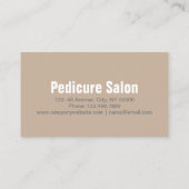 Aromatherapie Manicurist Pedicure Salon Visitekaartje (Achterkant)