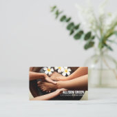Aromatherapie Manicurist Pedicure Salon Visitekaartje (Staand voorkant)