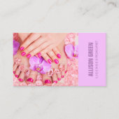 Aromatherapie Manicurist Pedicure Salon Visitekaartje (Voorkant)