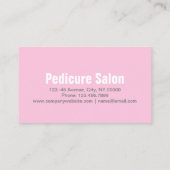 Aromatherapie Manicurist Pedicure Salon Visitekaartje (Achterkant)