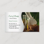 Aromatherapie, massage visitekaartje (Voorkant)
