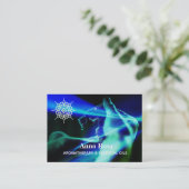 *~* Aromatherapie Oogvangend Essential Oils Blue Visitekaartje (Staand voorkant)