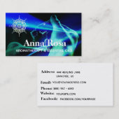 ** Aromatherapie Oogvangende essentiële oliën Visitekaartje (Voorkant / Achterkant)