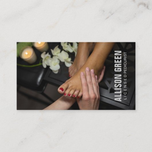 Aromatherapie Pedicure Salon manicurist pedicurist Visitekaartje (Voorkant)