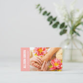 Aromatherapie Pedicure Salon manicurist pedicurist Visitekaartje (Staand voorkant)