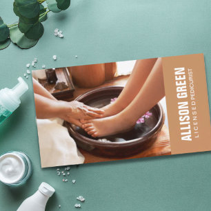 Aromatherapie Pedicure Salon manicurist pedicurist Visitekaartje