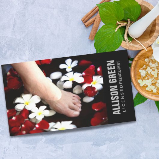 Aromatherapie Pedicure Salon manicurist pedicurist Visitekaartje
