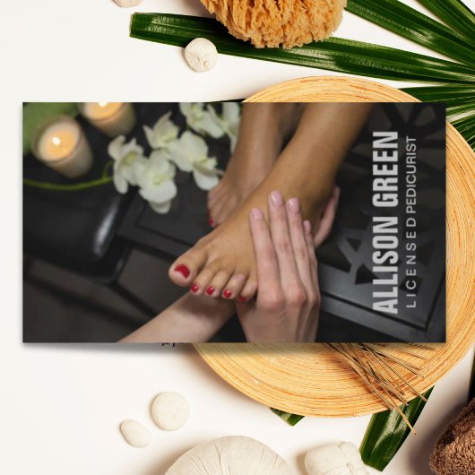 Aromatherapie Pedicure Salon manicurist pedicurist Visitekaartje