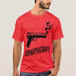 Aromatherapie Pistool Eigenaar Humor T-shirt