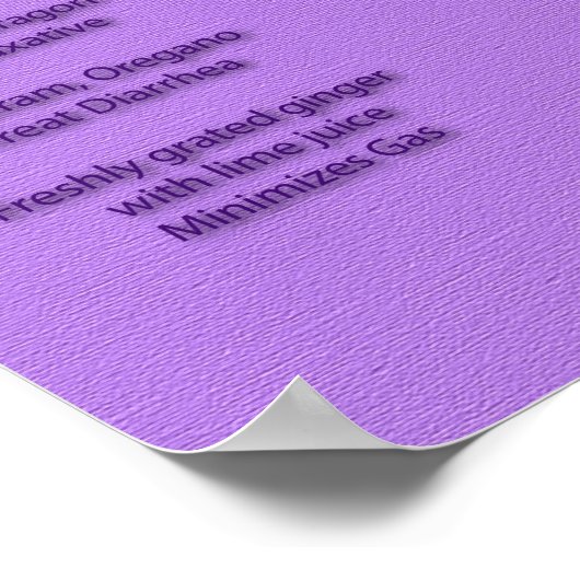 Aromatherapie Poster in Lavender (Hoek)