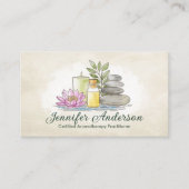 Aromatherapie Practitioner Waterverf Illustratie Visitekaartje (Voorkant)