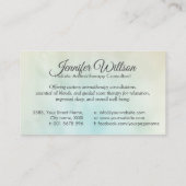 Aromatherapie Praktijk Geurtherapie Visitekaartje (Achterkant)