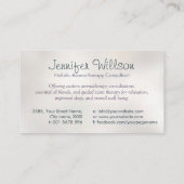 Aromatherapie Praktijk illustratie Visitekaartje (Achterkant)