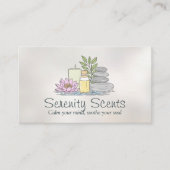 Aromatherapie Praktijk illustratie Visitekaartje (Voorkant)
