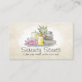 Aromatherapie Praktijk Scent Therapy Waterverf Visitekaartje (Voorkant)
