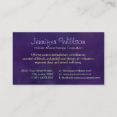 Aromatherapie Praktijk Scent Therapy Waterverf Visitekaartje (Achterkant)